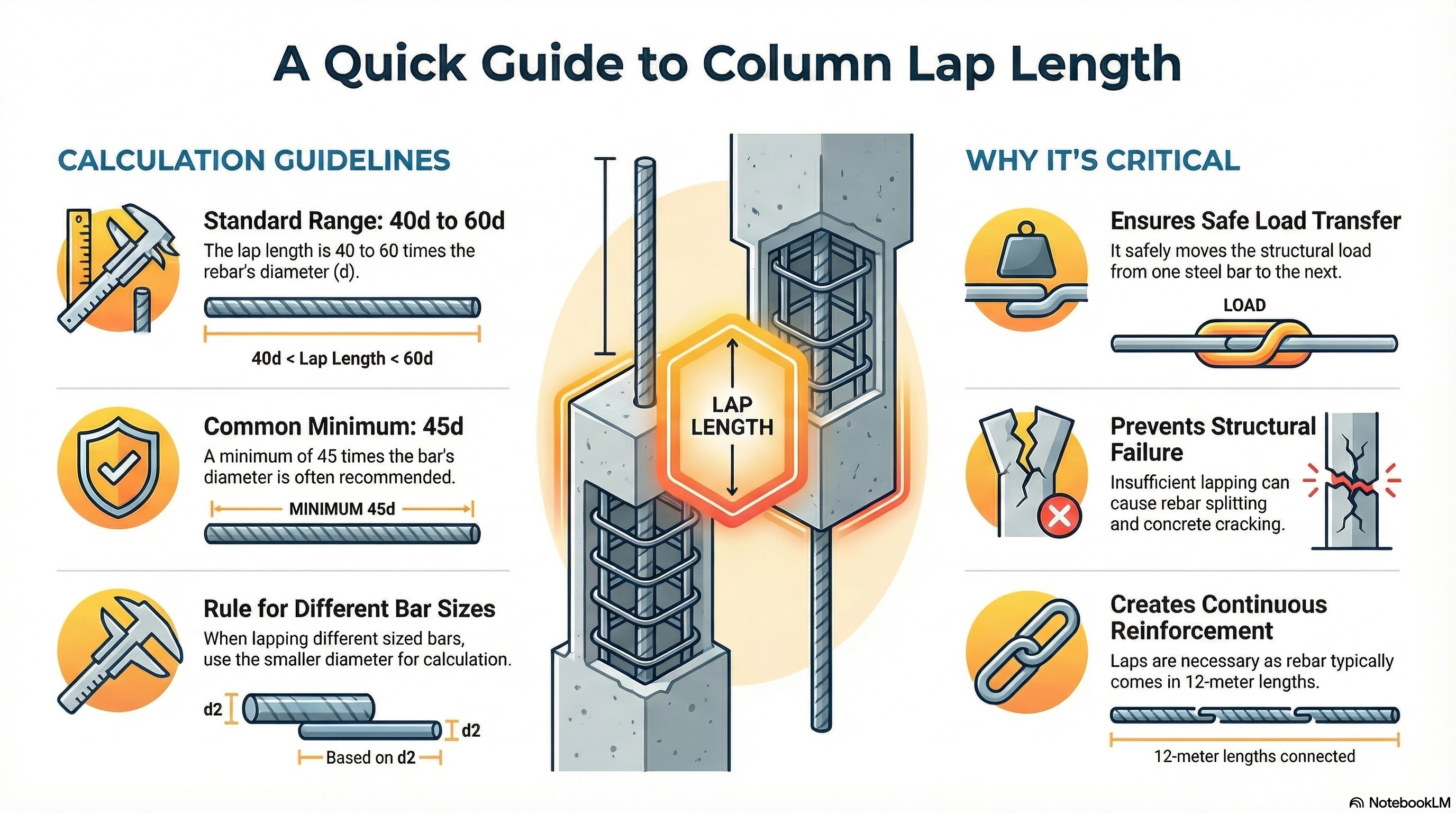 Column Lap Length